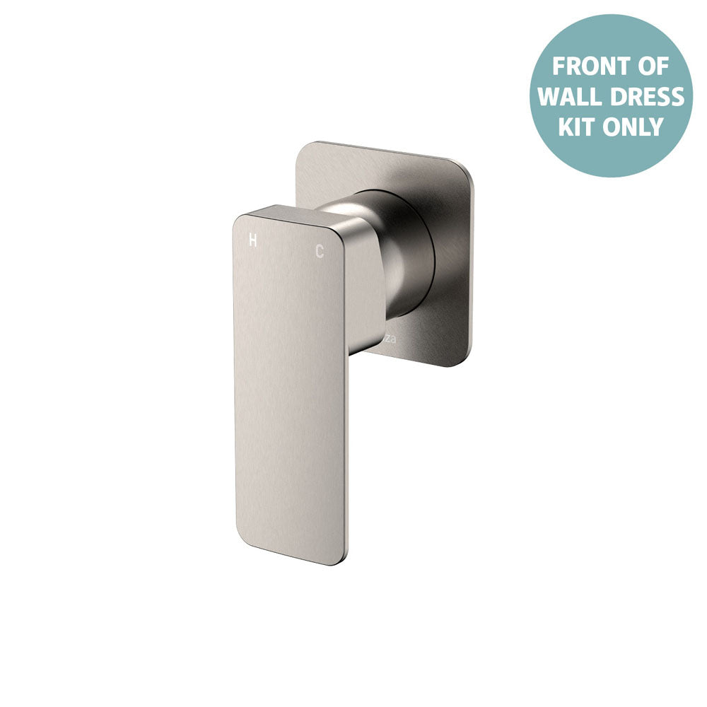 Tono Wall Mixer Dress Kit, Square Plate - Trim Kit Only - Brushed Nickel