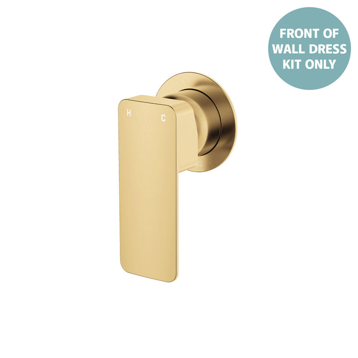 Tono Wall Mixer Dress Kit, Small Round Plate - Trim Kit Only - Urban Brass