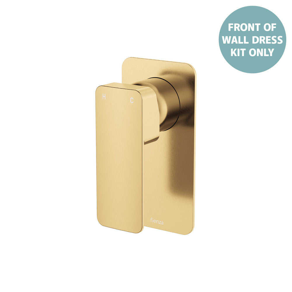 Tono Wall Mixer Dress Kit, Rectangular Plate - Trim Kit Only - Urban Brass