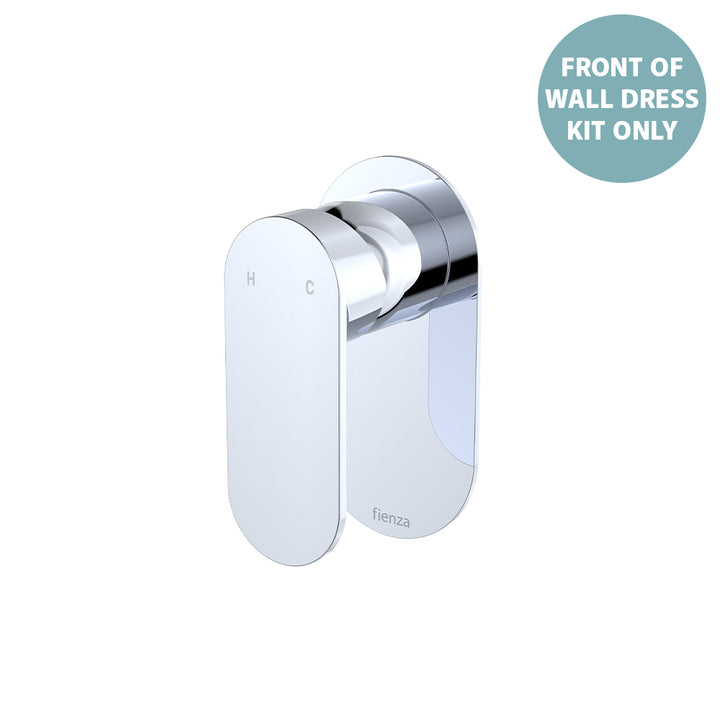 Empire Slim Wall Mixer Dress Kit, Oval Plate - Trim Kit Only - Chrome
