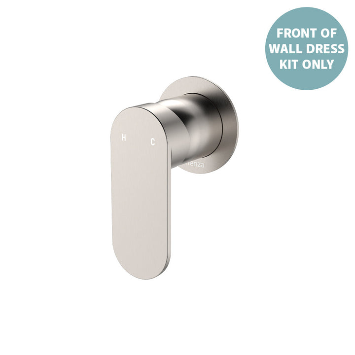 Empire Slim Wall Mixer Dress Kit, Round Plate - Trim Kit Only - Brushed Nickel