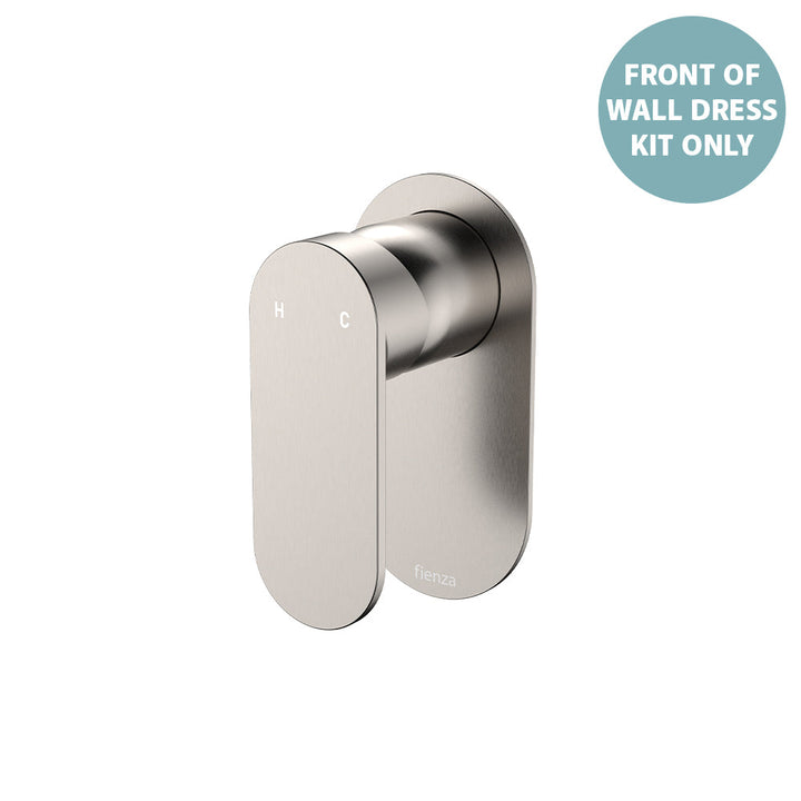 Empire Slim Wall Mixer Dress Kit, Oval Plate - Trim Kit Only - Brushed Nickel