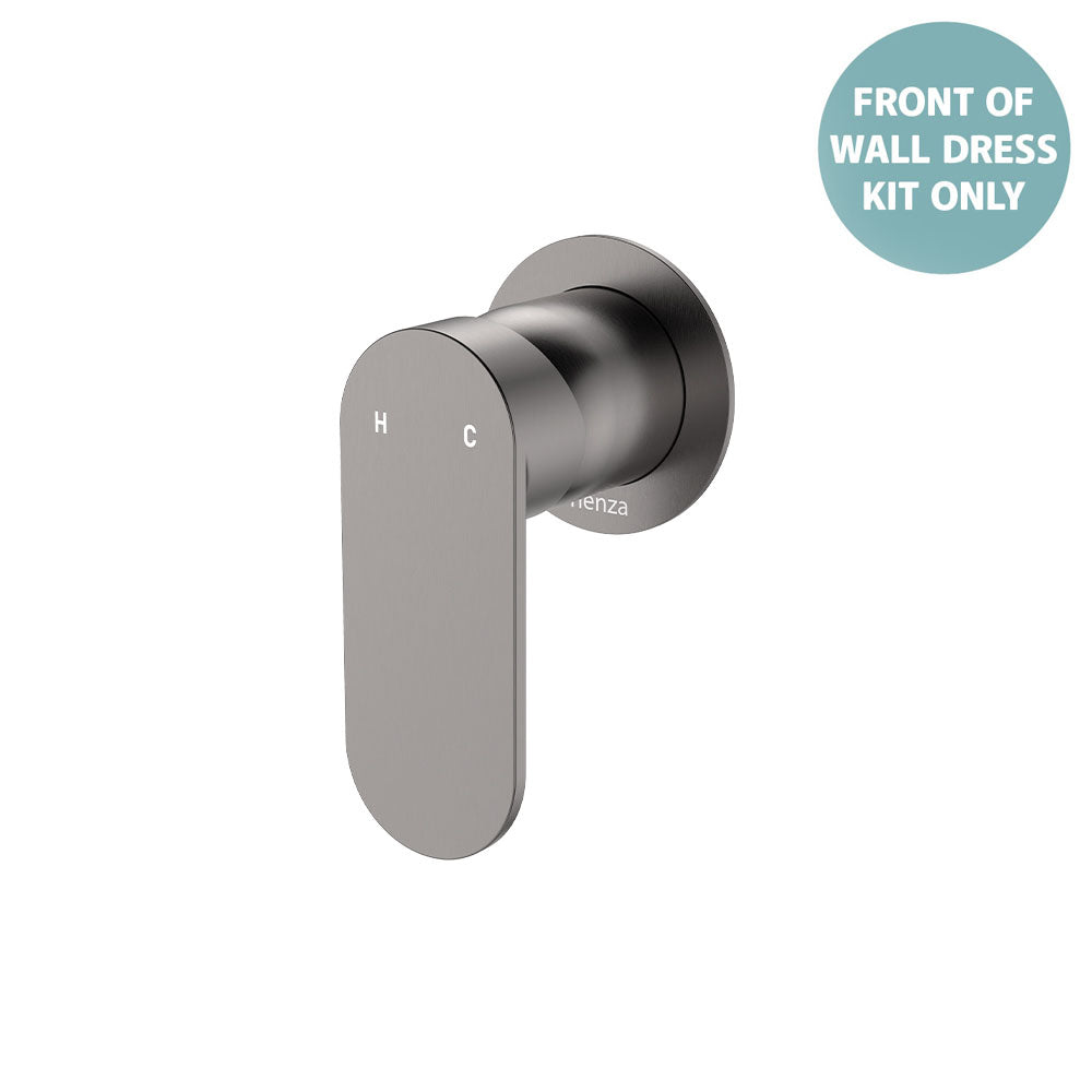 Empire Slim Wall Mixer Dress Kit, Round Plate - Trim Kit Only - Gun Metal