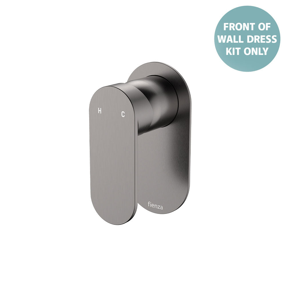 Empire Slim Wall Mixer Dress Kit, Oval Plate - Trim Kit Only - Gun Metal