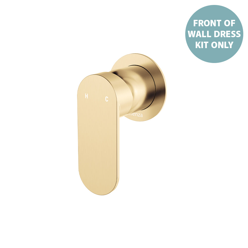 Empire Slim Wall Mixer Dress Kit, Round Plate - Trim Kit Only - Urban Brass