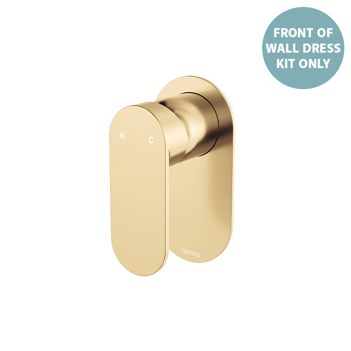 Empire Slim Wall Mixer Dress Kit, Oval Plate - Trim Kit Only - Urban Brass