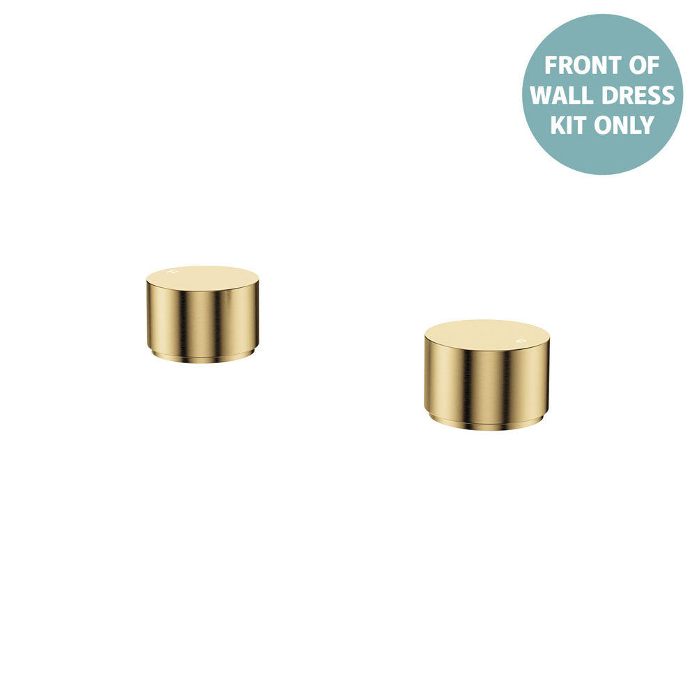 Kaya Round Hob Taps, Dress Kit - Trim Kit Only - Urban Brass