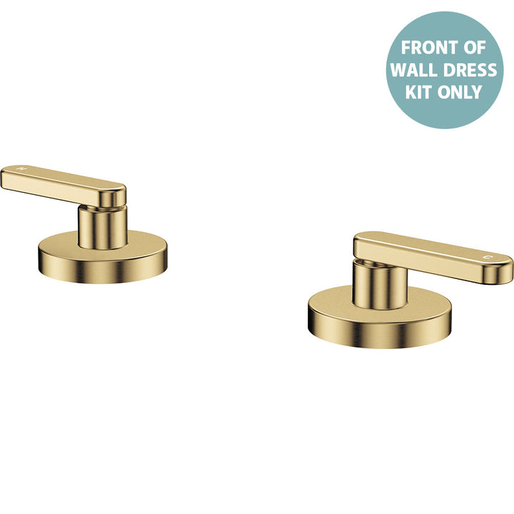 Kaya Hob Set Dress Kit, Lever Taps - Trim Kit Only - Urban Brass
