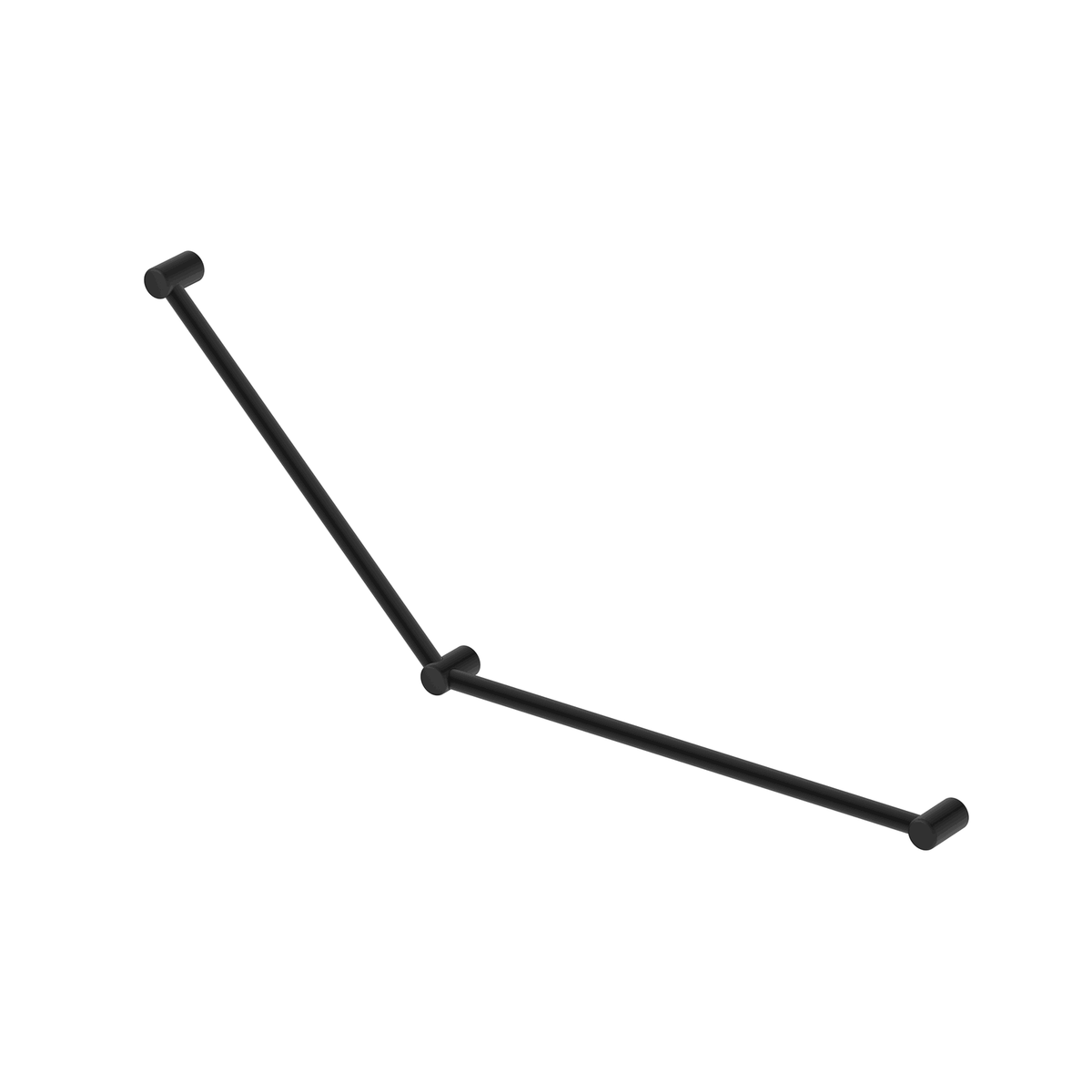 Mica Care Grab Rail - 45 Degree - 750x900mm - Black