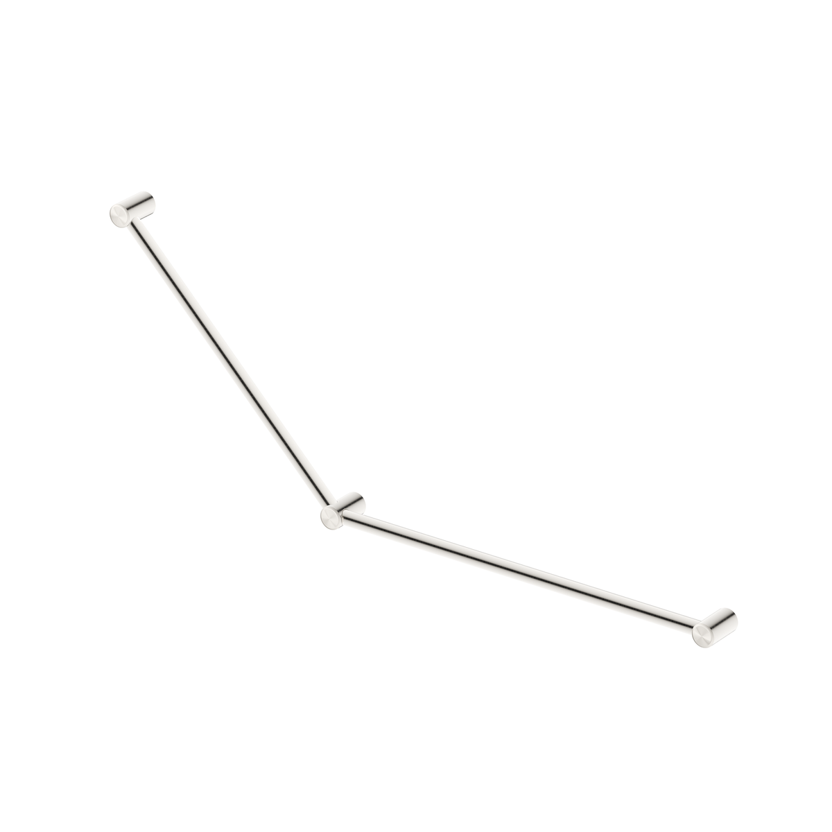 Mica Care Grab Rail - 45 Degree - 750x900mm - Brushed Nickel