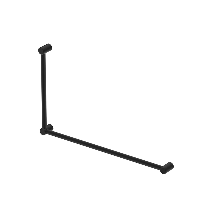 Mica Care Grab Rail - 90 Degree - 600x1000mm - Black