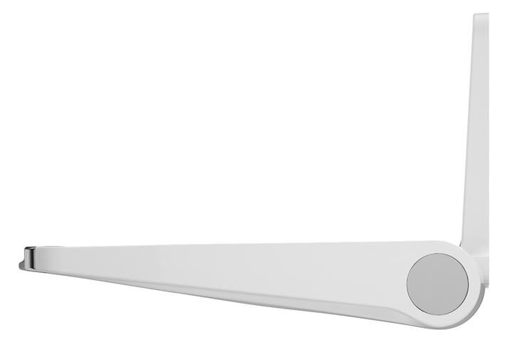 Mica Care Folding Shower Seat - Chrome - side view folded