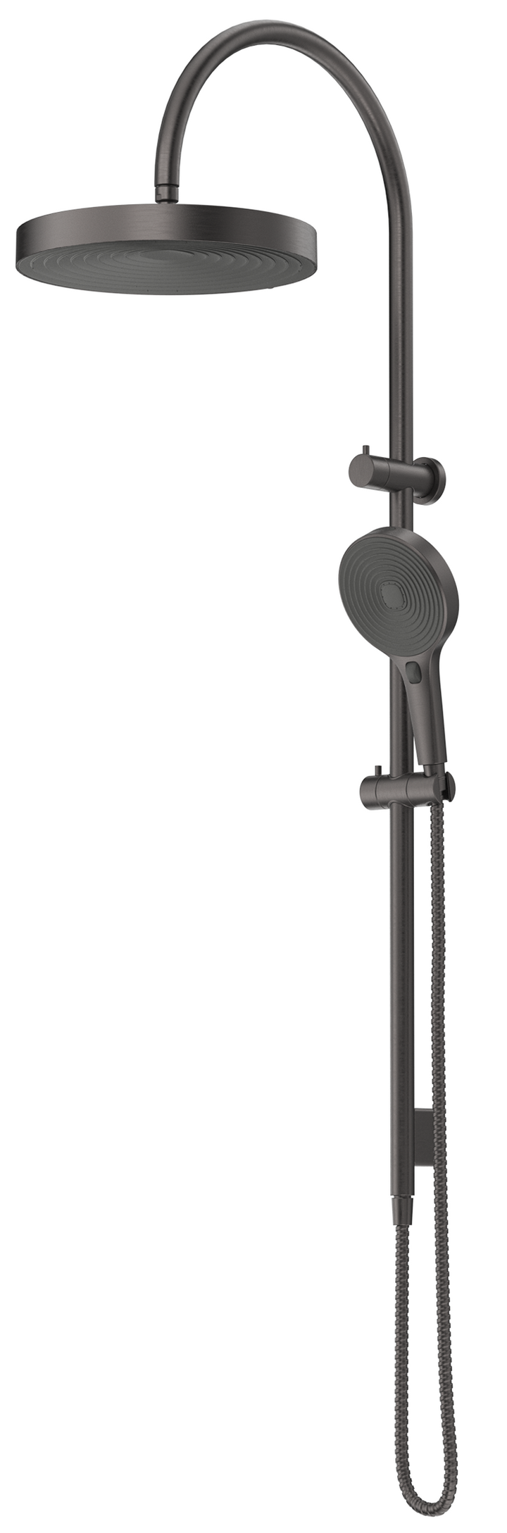 Bella Vista Lankaza Dual Shower Rail - Brushed Gunmetal