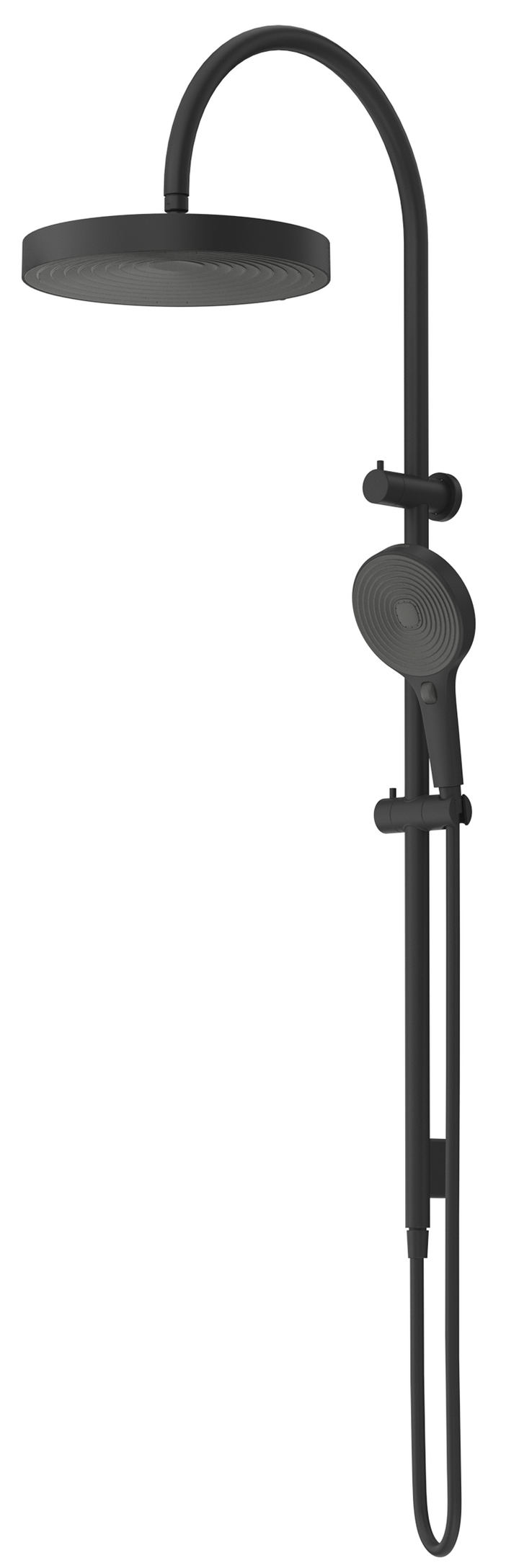 Bella Vista Lankaza Dual Shower Rail - Matte Black