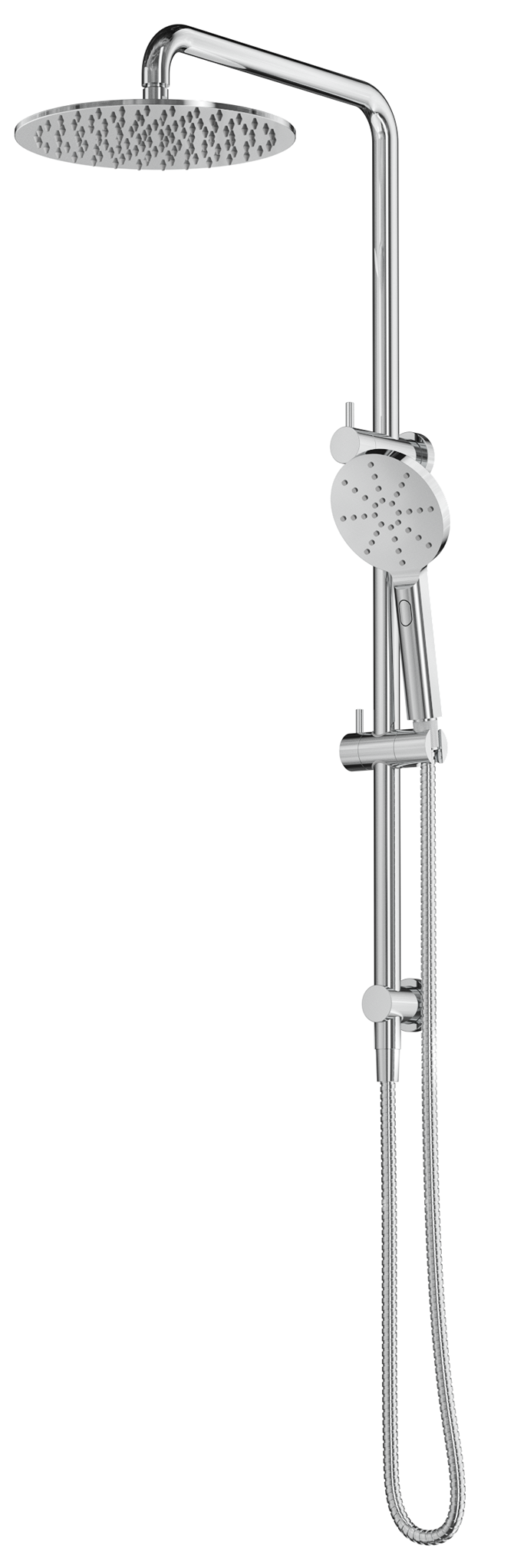 Mica Dual Shower Rail - Chrome