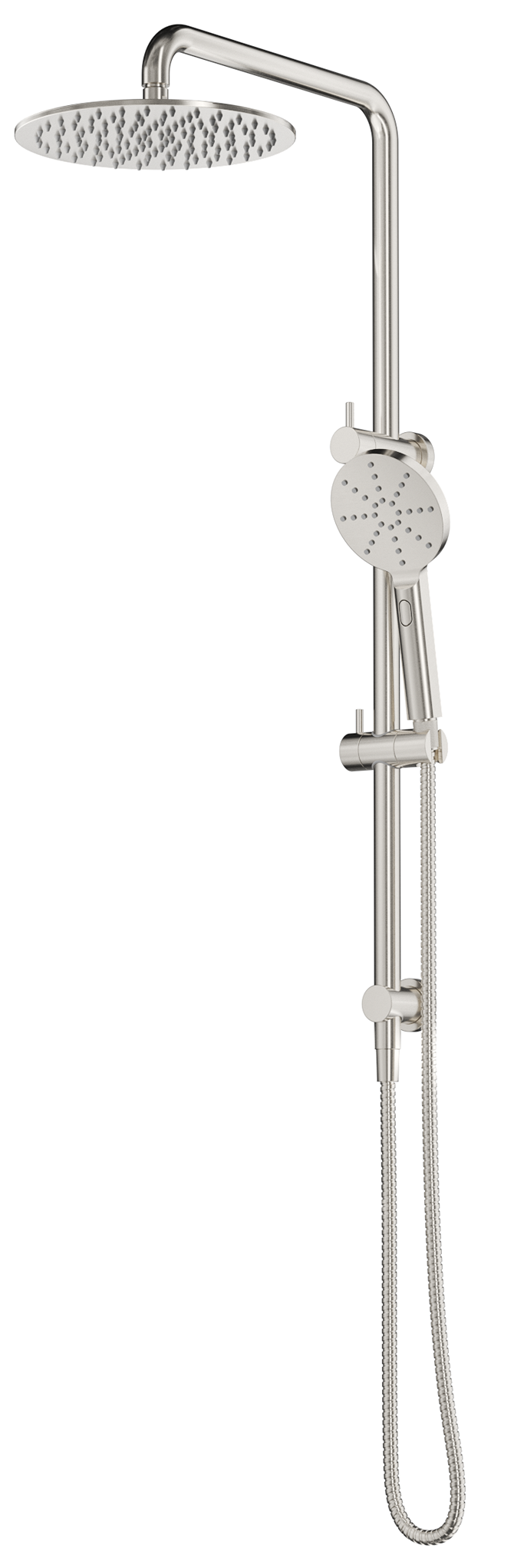 Mica Dual Shower Rail - Brushed Nickel
