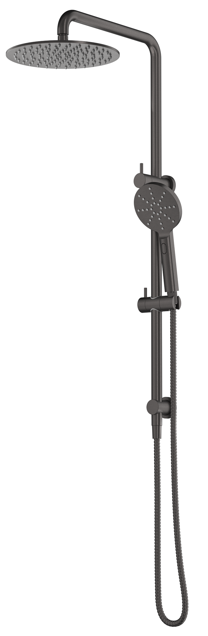 Mica Dual Shower Rail - Gunmetal