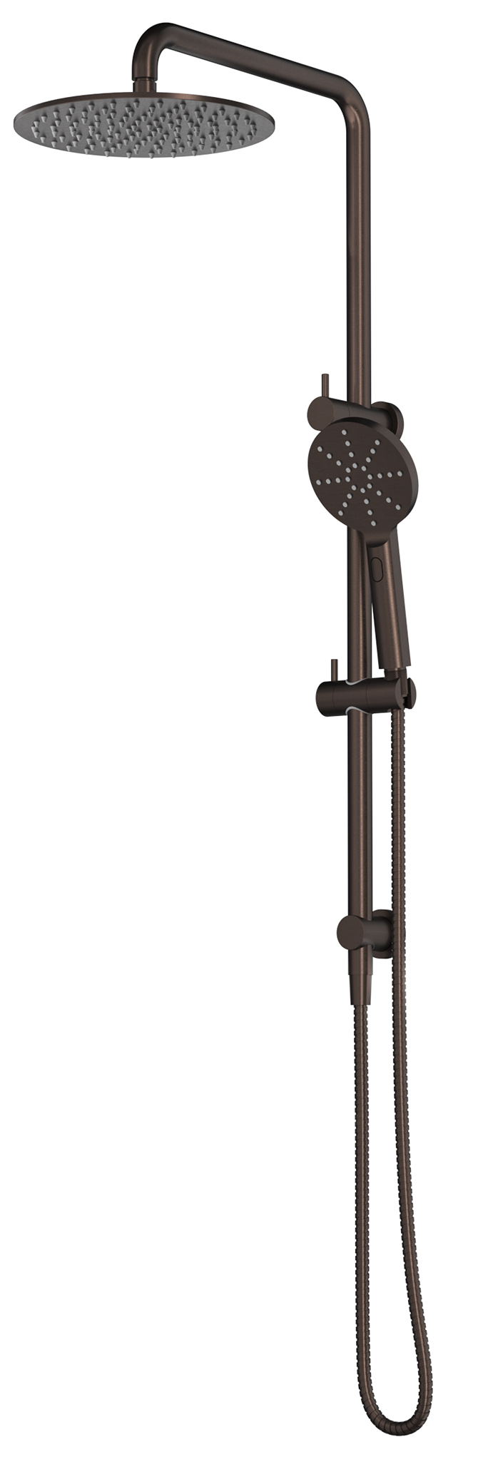 Mica Dual Shower Rail - Dusk Bronze