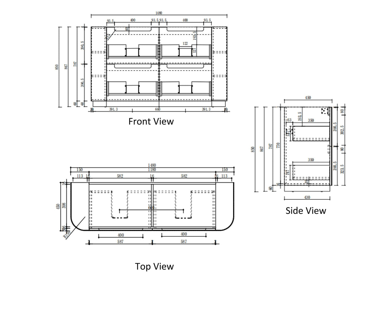 Curva Floor Standing 1500mm - product photo 8