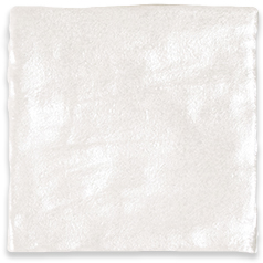 Iris White Subway Tile tile face, 100 x 100 mm