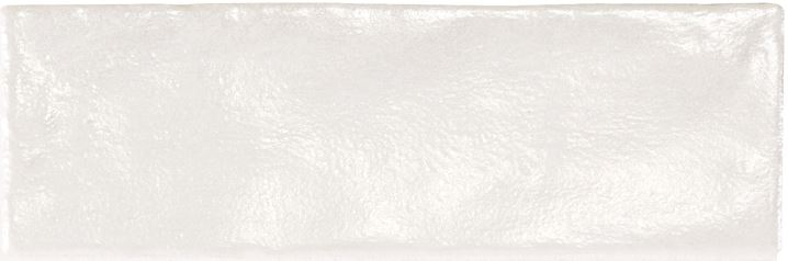 Iris White Subway Tile tile face, 200 x 65 mm