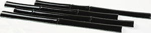 Bamboo Lux 3D Nero Glass Mosaic detail