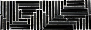 Crossover Nero Glass Mosaic detail