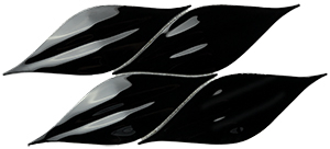 Passion 3D Nero Glass Mosaic detail