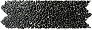 Raindrop Nero Glass Mosaic detail