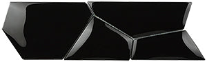 Watercube 3D Nero Glass Mosaic detail