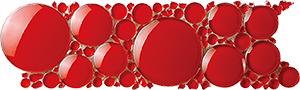 Iceberg 3D Red Glass Mosaic detail