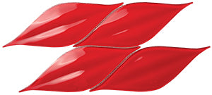 Passion 3D Red Glass Mosaic detail