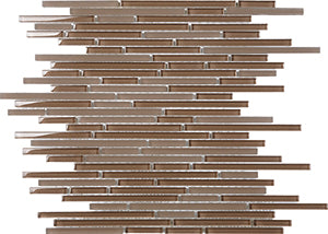Bullets Coco Glass Mosaic tile face, 305 x 305 mm
