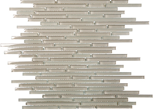 Bullets Oxygen Glass Mosaic tile face, 305 x 305 mm