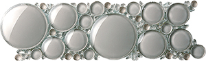 Iceberg 3D Oxygen Glass Mosaic detail