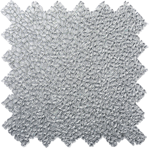 Raindrop Oxygen Glass Mosaic tile face, 300 x 300 mm