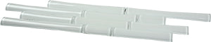 Bamboo Lux 3D Super White Glass Mosaic detail