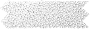 Raindrop Super White Glass Mosaic detail