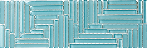 Crossover Blue Haven Glass Mosaic detail