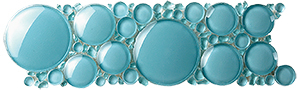 Iceberg 3D Blue Haven Glass Mosaic detail