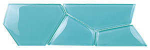 Watercube 3D Blue Haven Glass Mosaic detail