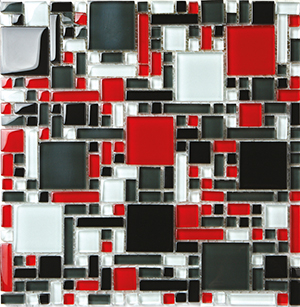 Magic ESM04 Glass Mosaic tile face, 300 x 300 mm
