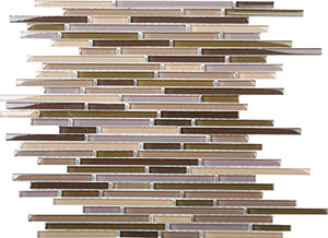 Bullets ESM08 Glass Mosaic tile face, 305 x 305 mm