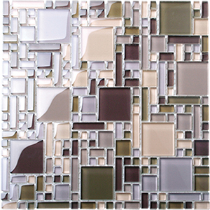 Magic ESM08 Glass Mosaic tile face, 300 x 300 mm