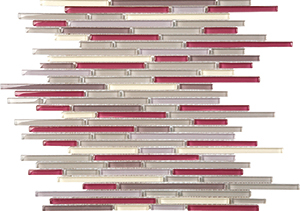 Bullets ESM19 Glass Mosaic tile face, 305 x 305 mm