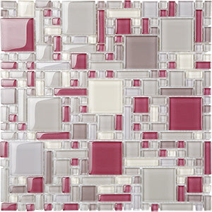 Magic ESM19 Glass Mosaic tile face, 300 x 300 mm
