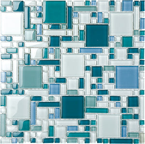 Magic ESM24 Glass Mosaic tile face, 300 x 300 mm