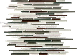 Bullets ESM27 Glass Mosaic tile face, 305 x 305 mm