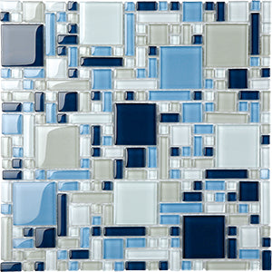 Magic ESM28 Glass Mosaic tile face, 300 x 300 mm