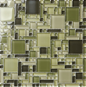 Magic ESM30 Glass Mosaic tile face, 300 x 300 mm